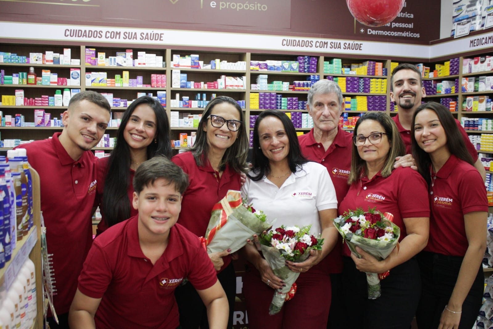 Família Xerém Farma no dia da inauguração
